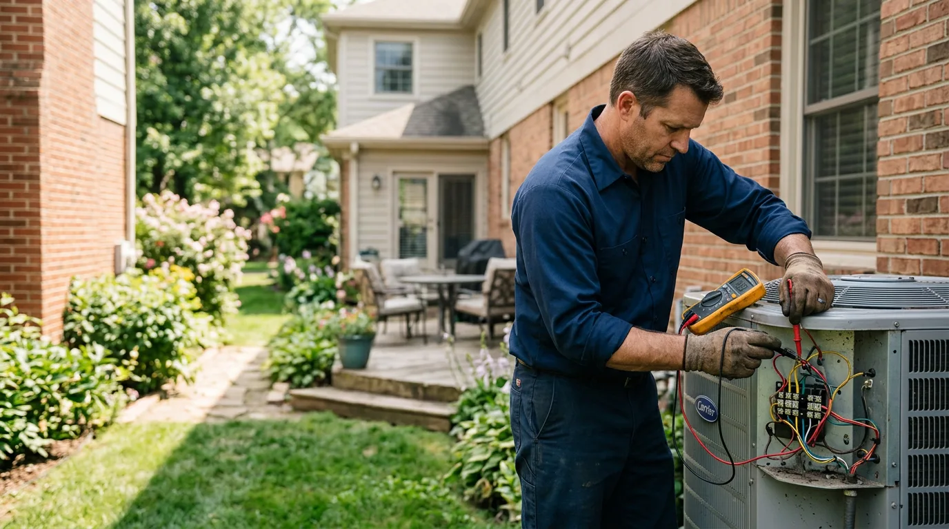 HVAC technician working near Plainsboro, NJ